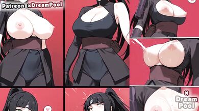 Big tits Naruto Shippuden blowjob rough sex cumshot hentai
