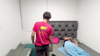 My stepmom offers rough anal in exchange for party nights cumshot galore