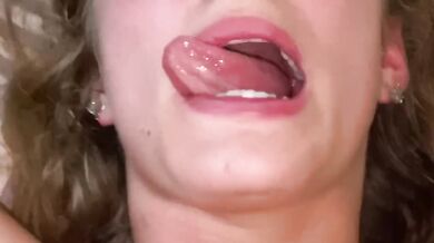 Desperate teen with her pink pussy destroyed by cum mouth worship