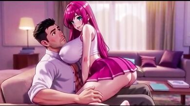 Stepdaughter rides stepdad raw while mom’s away pure taboo hentai