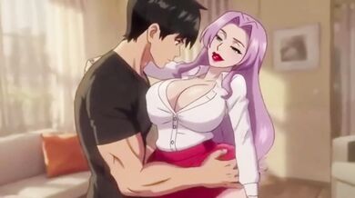 Stepmom seduces stepson while Dad’s away big tits creampie anal fucking anime HD