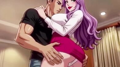 Stepmom seduces stepson while Dad’s away big tits creampie anal fucking anime HD