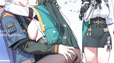 Miyabi Hoshimi and Tsukishiro Yanagi destroy the office in raw hentai zzz
