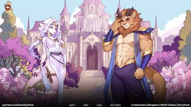 Kirin drowns manticore in cum after dungeon enticement furry threesome