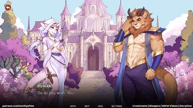 Kirin drowns manticore in cum after dungeon enticement furry threesome