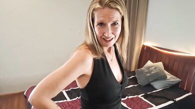 Cougar neighbor ruins virgin with permanent bondage ownership sex toy