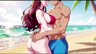 Stranger Gets Her Big Tits Fucked Raw on Public Beach