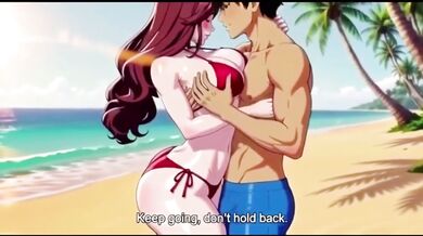 Stranger Gets Her Big Tits Fucked Raw on Public Beach