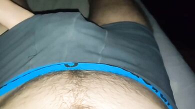 Stepdaddy's huge cock destroyed his stepdaughter's wet panties creampie