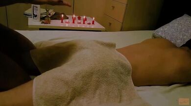 Nuru massage Happy ending cumshot big tits titfuck blowjob