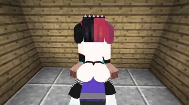 Fucking Ellie in every way during Minecraft gameplay hard fuck