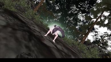 Island MMD KPOP strip dance by Hentai Elf Vtuber destroyed her panties