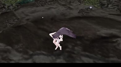 Island MMD KPOP strip dance by Hentai Elf Vtuber destroyed her panties