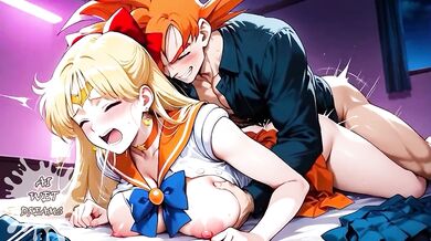 Sailor Moon & Fairy Tail XXX hardcore animation joi cum dripping orgasm