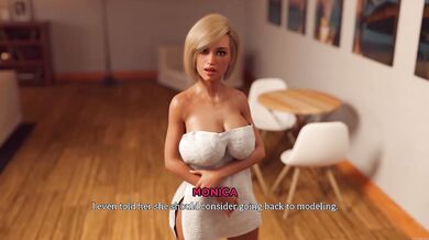 Vivid Days 18 teases blonde MILF visual novel cum drips