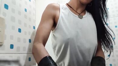 My whore stepmom cleans house in lingerie to deep-throat my big dick raw and gushing