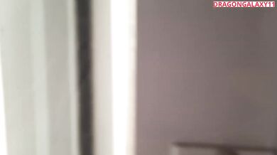 Surprise backyard blowjob leaves roommate gagging on cumshot mouthful