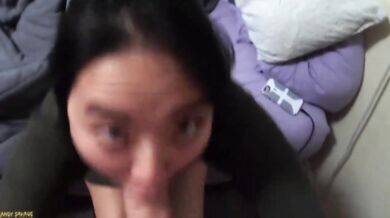 19 year old asian POV deepthroat and anal fucking destroyed