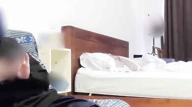 Sofa fucked college coed in schoolgirl cosplay dripping cum worship