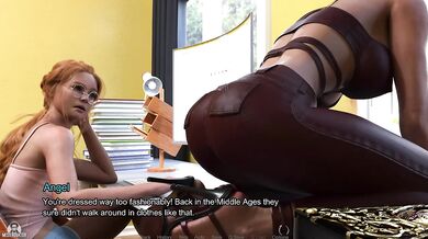 Futa angell boobs ruined in college lets play
