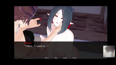 Demon slayer wrecks big boobed lady with her futa friend Rough cartoon double penetration