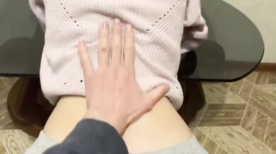 Freshman gets railed hard in dorm doggy style by classmate