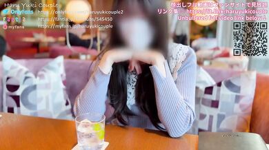 Japanese couple destroyed in steamy window creampie she cleans up with mouth