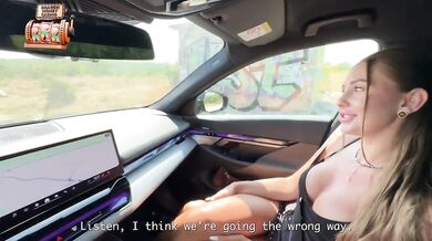 My girlfriend's friend devoured me in the car and destroyed my cock