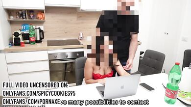 Bull breeds cheating wife bareback cuckolds husband during Italian sex tutorial