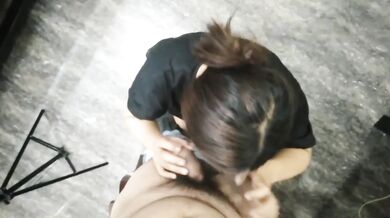Filipina Girl Choked On Big Dick While Sippin Morning Coffee