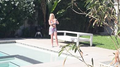 Neighbor Tori's big ass gets wrecked by rough big cock