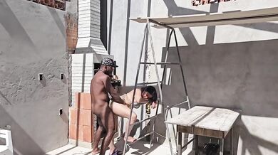 BBW milf gets wrecked creampied on barbecue day
