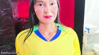 Step sis takes her first Brazilian on camera ruined by hard strokes