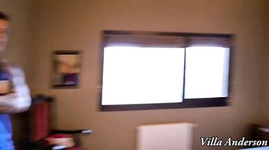 Stepmom forces two cocks down her stepdaughter's throat gagging deepthroat sloppy blowjob