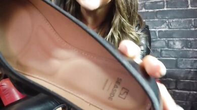 Lick my filthy soles then get choked on my strapOn feet worship