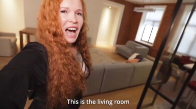 Redhead stepmom with massive natural tits brutally fucks greedy stepson raw hard MILF hardcore