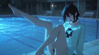 Reze’s dripping wet school cosplay gets a brutal anal and blowjob throatfuck