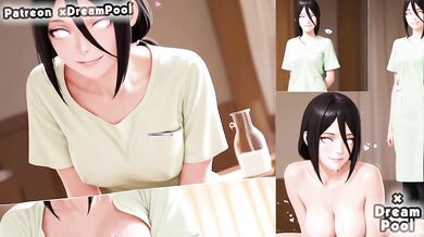 Big tits Hanabi Hyuga nurse gets throat fucked in Boruto hentai