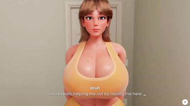 Kissed my landlady until her big ass jiggled and her big tits spilled out