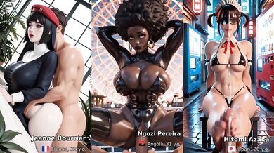 AI destroyed Ebony vs Ivory vs Asian heats who gushes more