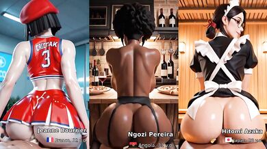 AI destroyed Ebony vs Ivory vs Asian heats who gushes more