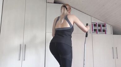Mom-in-law gets her son-in-law’s thick cock while pretending to be his girlfriend at work