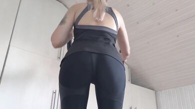 Mom-in-law gets her son-in-law’s thick cock while pretending to be his girlfriend at work