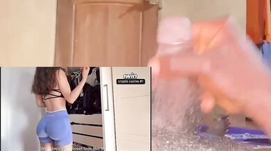 Roommate destroys my tight pussy with brutal creampie