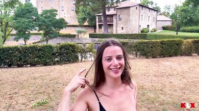 Park Blowjob Gone Wild Chilling Turns Into Cum Filled Mess