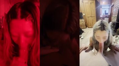 Asian milf deepthroats white cock until gagging sloppy