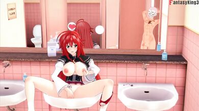 Rias Gremory s Gushing Pussy Almost Caught in HS DXD NTR Madness POV