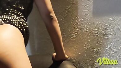 Latina gets ass fucked while getting dressed real couple POV big ass latina