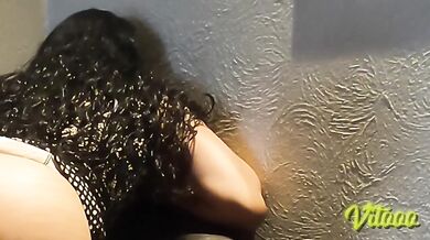 Latina gets ass fucked while getting dressed real couple POV big ass latina