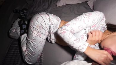 My stepdaughter in tight pajamas gets destroyed raw
